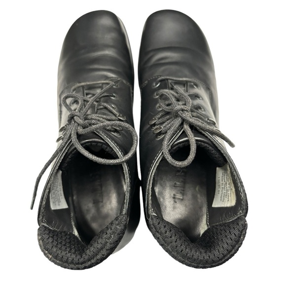 LL Bean Black Smooth Leather Lace-Up Combat Ankle Boots Sz 6.5 Made in Portugal - Picture 5 of 13